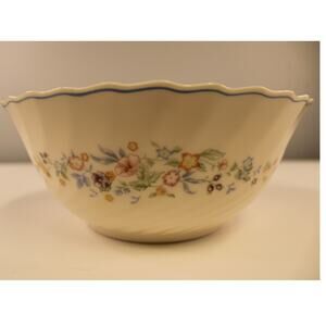Vintage Arcopal Milk Glass Serving Bowl Victoria Patt France